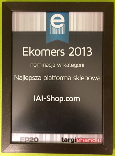 Ekomersy 2013 - nominacja dla IAI